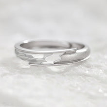Adjustable Heartbeat Promise Ring For Couples In Sterling Silver - CoupleSets