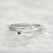 Adjustable Heartbeat Promise Ring For Couples In Sterling Silver - CoupleSets