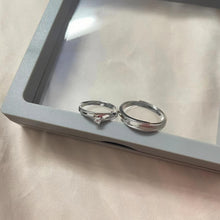 Adjustable Heartbeat Promise Ring For Couples In Sterling Silver - CoupleSets