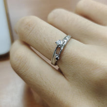 Adjustable Heartbeat Promise Ring For Couples In Sterling Silver - CoupleSets