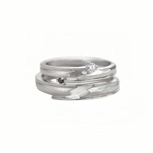 Adjustable Heartbeat Promise Ring For Couples In Sterling Silver - CoupleSets