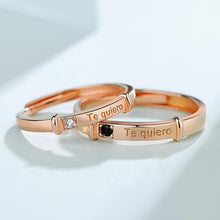 Adjustable Te Quiero Promise Ring For Couples In Sterling Silver - CoupleSets