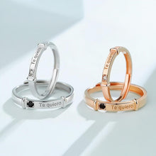 Adjustable Te Quiero Promise Ring For Couples In Sterling Silver - CoupleSets
