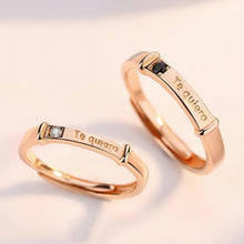 Adjustable Te Quiero Promise Ring For Couples In Sterling Silver - CoupleSets