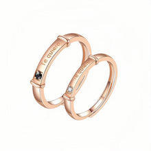 Adjustable Te Quiero Promise Ring For Couples In Sterling Silver - CoupleSets
