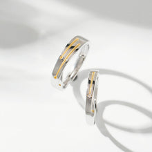 Adjustable Meteor Promise Rings For Couples In Sterling Silver - CoupleSets