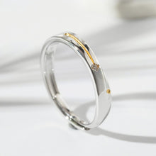 Adjustable Meteor Promise Rings For Couples In Sterling Silver - CoupleSets