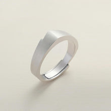 Adjustable Frosted Princess And Knight Promise Rings Sets In Sterling Silver - CoupleSets