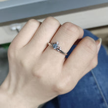 Adjustable Princess And Knight Couple Rings Sets In Sterling Silver - CoupleSets