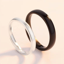 Adjustable Day And Night Promise Rings For Couples In Sterling Silver - CoupleSets