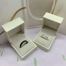 Adjustable Day And Night Promise Rings For Couples In Sterling Silver - CoupleSets