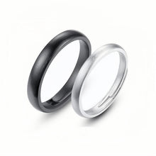 Adjustable Day And Night Promise Rings For Couples In Sterling Silver - CoupleSets