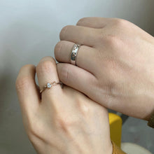 Adjustable Cute Elk Promise Rings For Couples In Sterling Silver - CoupleSets