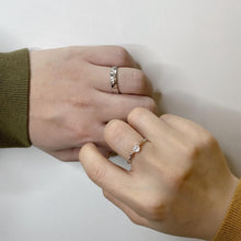 Adjustable Cute Elk Promise Rings For Couples In Sterling Silver - CoupleSets