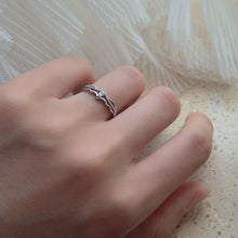 Adjustable Matching Princess And Knight Promise Rings Sets In Sterling Silver - CoupleSets