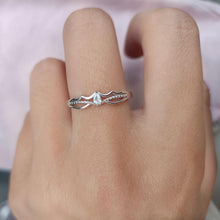 Adjustable Matching Princess And Knight Promise Rings Sets In Sterling Silver - CoupleSets