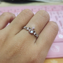 Adjustable Crown Matching Moonstone Promise Rings Sets In Sterling Silver - CoupleSets