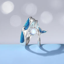 Adjustable Mermaid Princess Promise Rings For Couples In Sterling Silver - CoupleSets