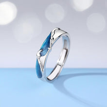 Adjustable Mermaid Princess Promise Rings For Couples In Sterling Silver - CoupleSets