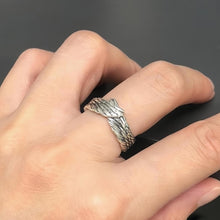 Adjustable Angel Wings Promise Rings For Couples In Sterling Silver - CoupleSets