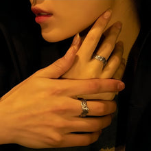 Adjustable Angel Wings Promise Rings For Couples In Sterling Silver - CoupleSets