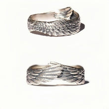 Adjustable Angel Wings Promise Rings For Couples In Sterling Silver - CoupleSets