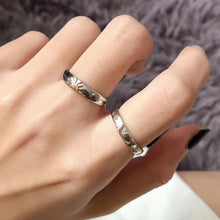 Adjustable Sun And Moon Promise Rings For Couples In Sterling Silver - CoupleSets