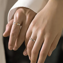 Adjustable Sun And Moon Promise Rings For Couples In Sterling Silver - CoupleSets