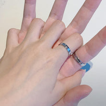 Adjustable Love Quotes Matching Promise Rings For Couples In Sterling Silver - CoupleSets