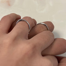 Adjustable Je t'aime Promise Rings For Couples In Sterling Silver - CoupleSets