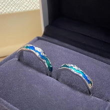 Adjustable Unique Aurora Couple Rings In Sterling Silver - CoupleSets