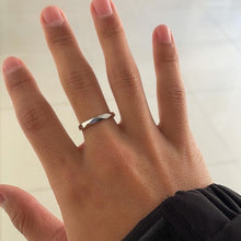 Adjustable Unique Rhombic Couple Promise Rings In Sterling Silver - CoupleSets