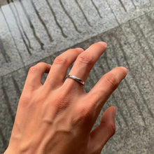 Adjustable Unique Rhombic Couple Promise Rings In Sterling Silver - CoupleSets