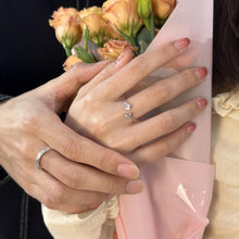 Adjustable My Rose Promise Rings For Couples In Sterling Silver - CoupleSets