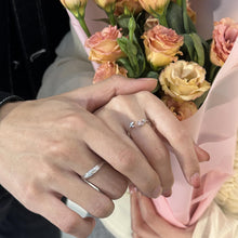 Adjustable My Rose Promise Rings For Couples In Sterling Silver - CoupleSets