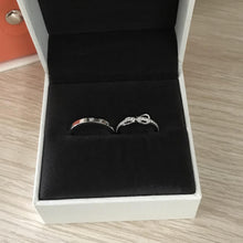 Adjustable Infinity Love Promise Rings Sets In Sterling Silver - CoupleSets