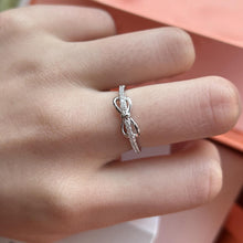 Adjustable Infinity Love Promise Rings Sets In Sterling Silver - CoupleSets