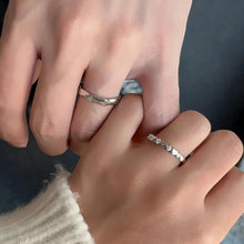 Adjustable Infinity Love Matching Heart Promise Rings Sets In Sterling Silver - CoupleSets