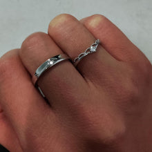 Adjustable Matching Crown Promise Rings For Couples In Sterling Silver - CoupleSets