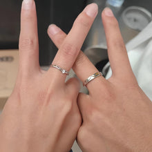 Adjustable Matching Crown Promise Rings For Couples In Sterling Silver - CoupleSets