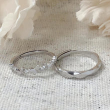 Adjustable Cute Butterfly Promise Rings For Couples In Sterling Silver - CoupleSets