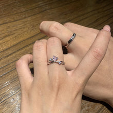 Adjustable Heartbeat Infinity Promise Rings For Couples In Sterling Silver - CoupleSets