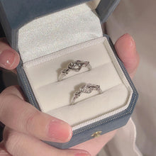 Adjustable Infinity Knot Matching Heart Promise Rings Sets In Sterling Silver - CoupleSets