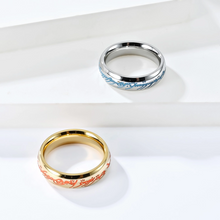 Engravable Glow In The Dark Titanium The One Rings For Couples