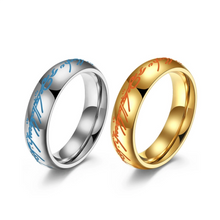 Engravable Glow In The Dark Titanium The One Rings For Couples
