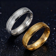 Lord Of The Rings Wedding Bands For Couples In Titanium