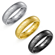 Lord Of The Rings Wedding Bands For Couples In Titanium