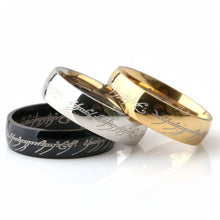Lord Of The Rings Wedding Bands For Couples In Titanium