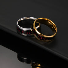 Engravable Temperature Sensing Her King His Queen Couple Rings