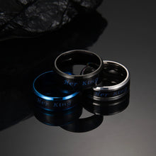 Engravable Temperature Sensing Her King His Queen Couple Rings